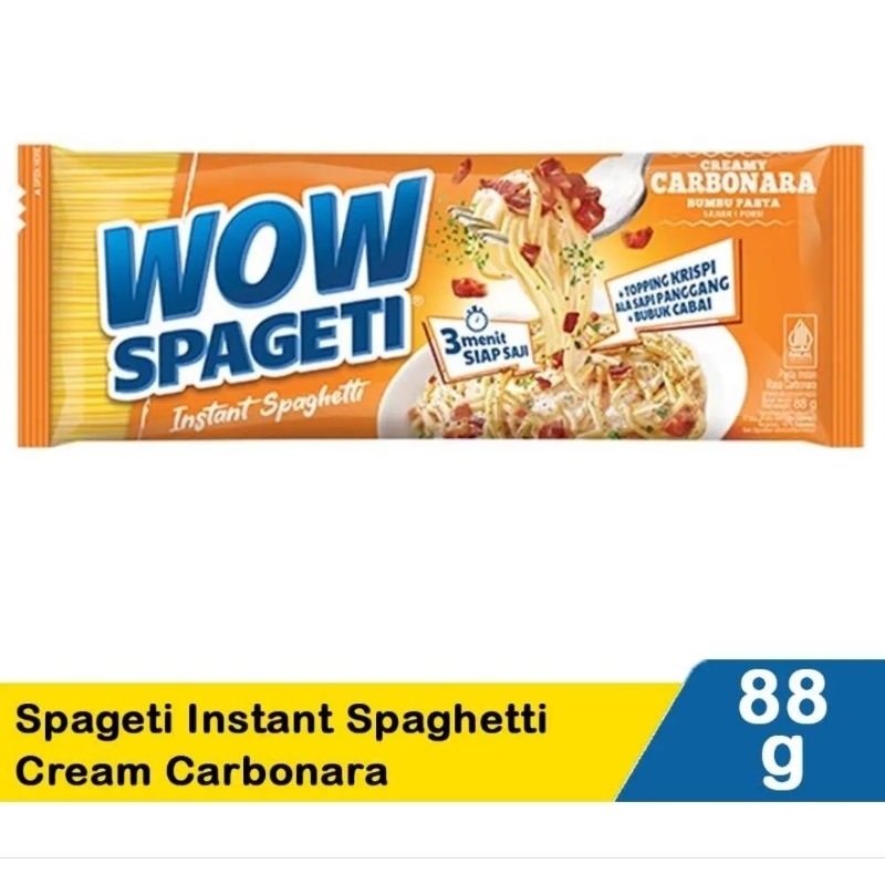 

WOW Spageti Paket isi 10 Instan Spaghetti 88gr