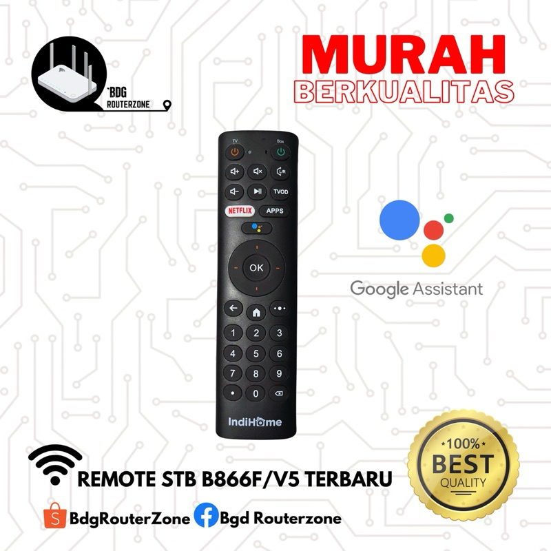 Remote STB B866F Terbaru/B860H v5/HG680 Fj Original Support voice assistant