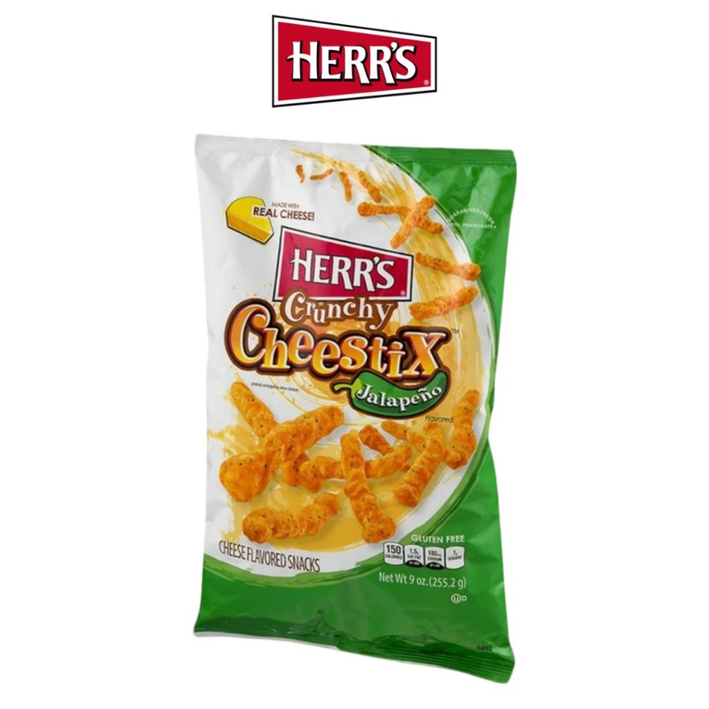 

Herrs jalapeno crunchy cheestix 9oz Herr's Snack chips original