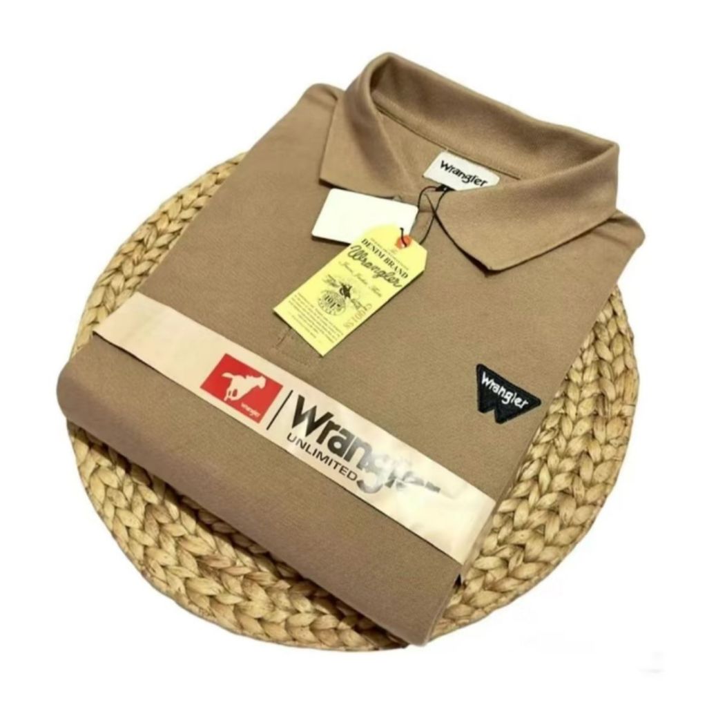 FAVORIT KAOS KERAH PRIA DEWASA WRANGLER TERBARU M L XL XXL POLO SHIRT ORIGINAL PREMIUM TERBARU