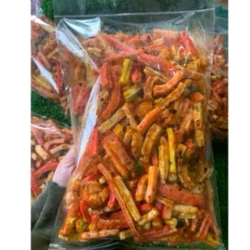 

Kerupuk Seblak Pedas Daun Jeruk Isi 100 Gram