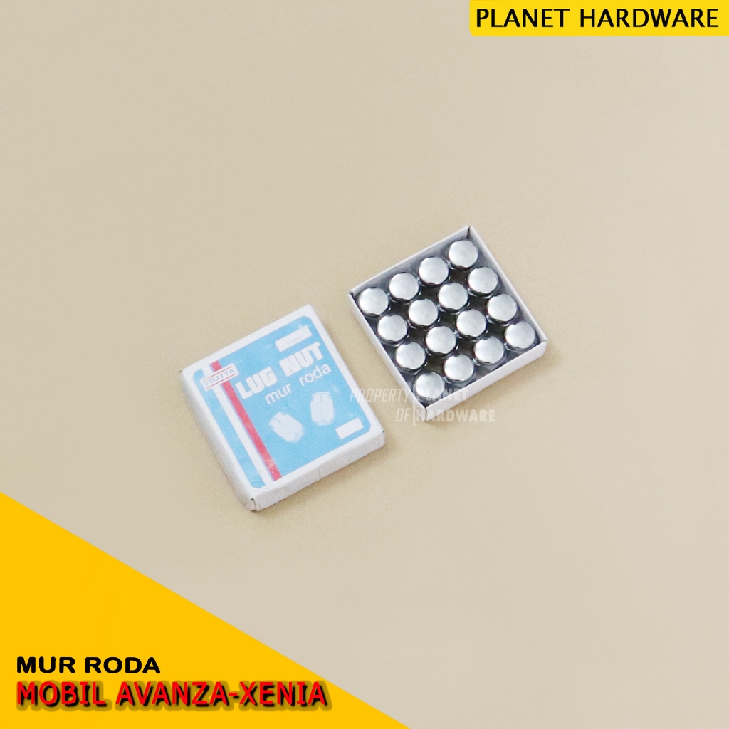 Mur Baut Roda Mobil Avanza Xenia 21 mm Chrome