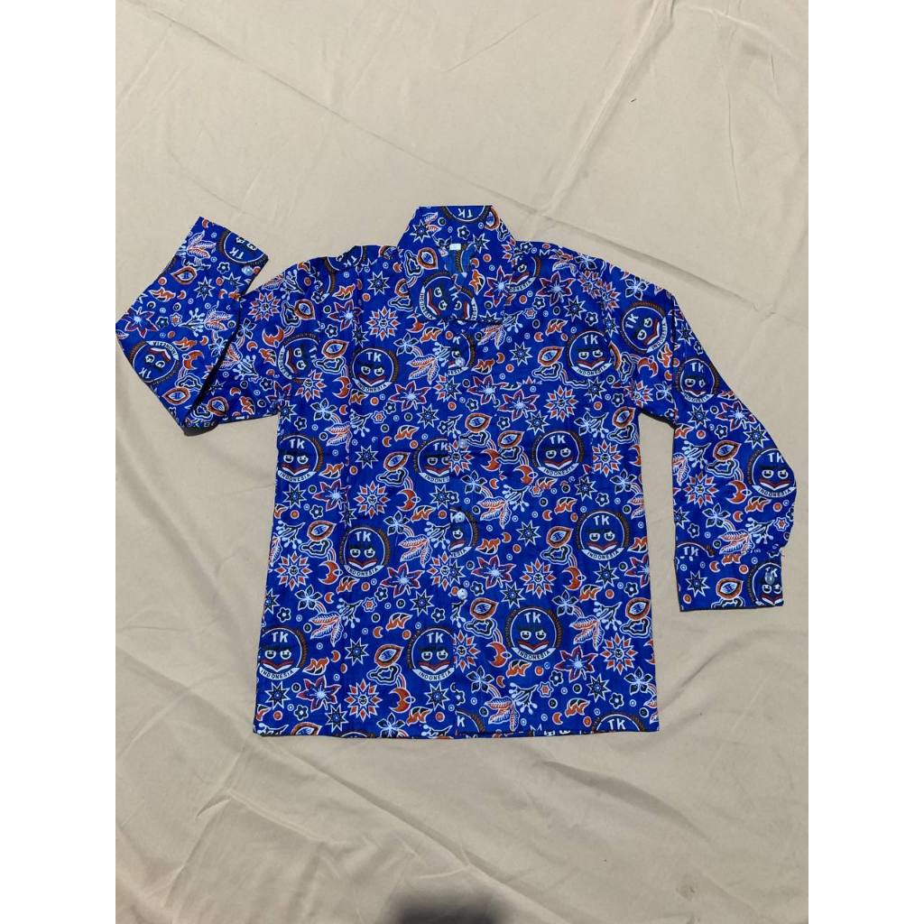 BATIK TK IGTKI NASIONAL BATIK TK BIRU SERAGAM BATIK IGTKI TERLARIS SERAGAM SEKOLAH BATIK TK NASIONAL