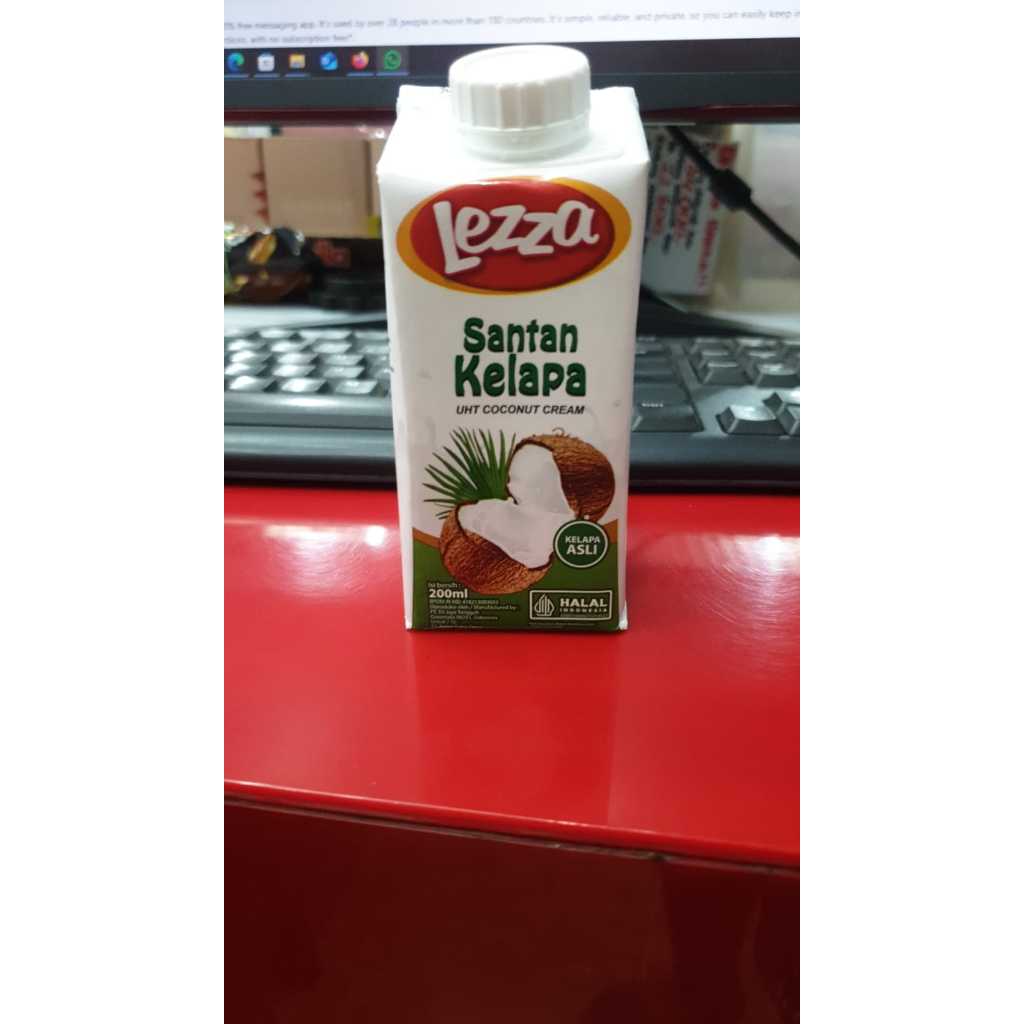 

Lezza Santan Kelapa UHT Coconut Cream 200 ml Barcode 8997217040719