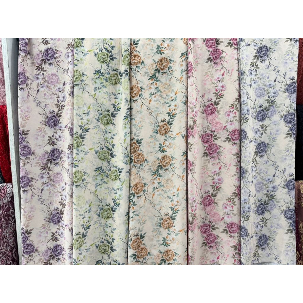 Kain Sifon Print Kembang