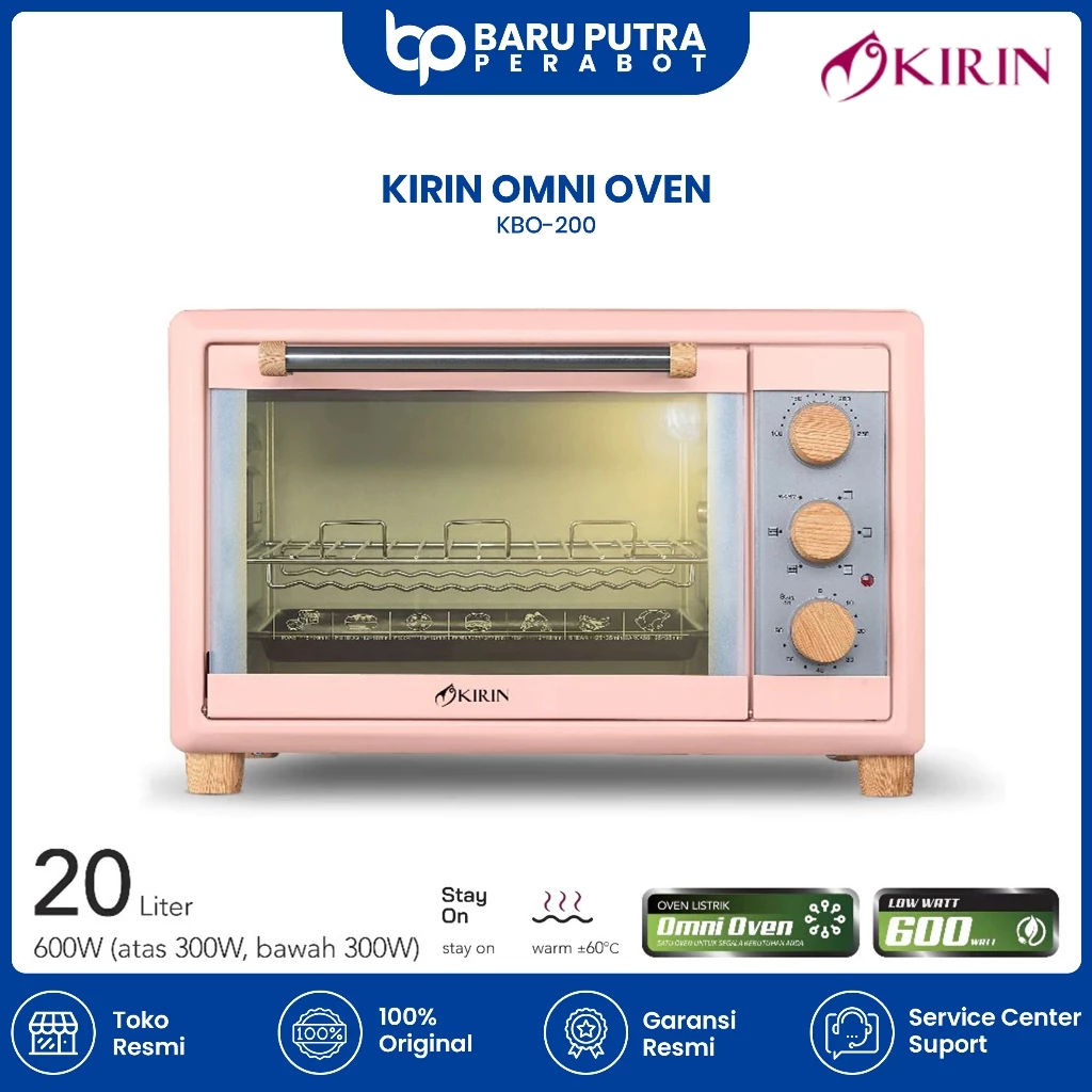 Kirin Omni Oven 20 Liter KBO-200 / Oven Listrik Low Watt/ Pemanggang