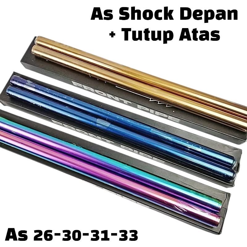 AS SHOCK DEPAN INNERTUBE LINGGISAN SHOCK DEPAN WARNA GOLD BLUE RAINBOW MOTOR RX KING NINJA R RR SS V
