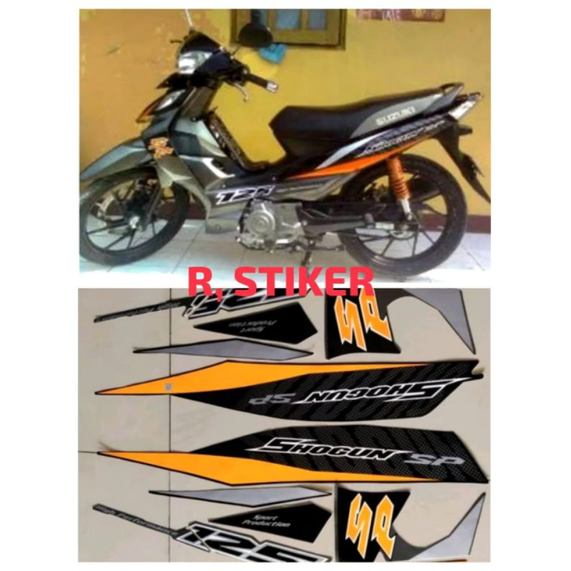 STIKER STRIPING LIS LES BODY MOTOR SHOGUN SP 125,2009