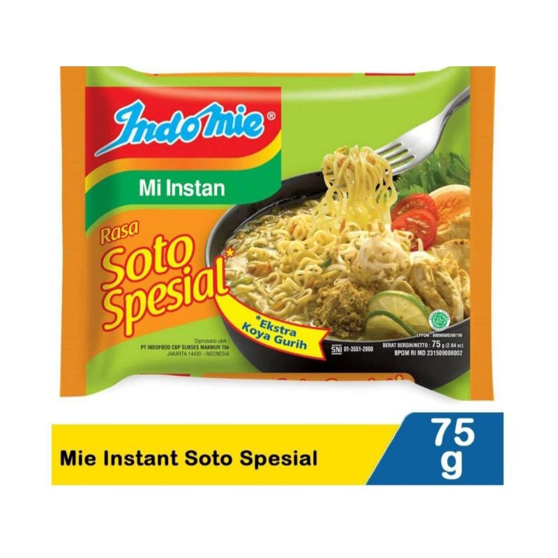 

Indomie soto spesial 20 biji