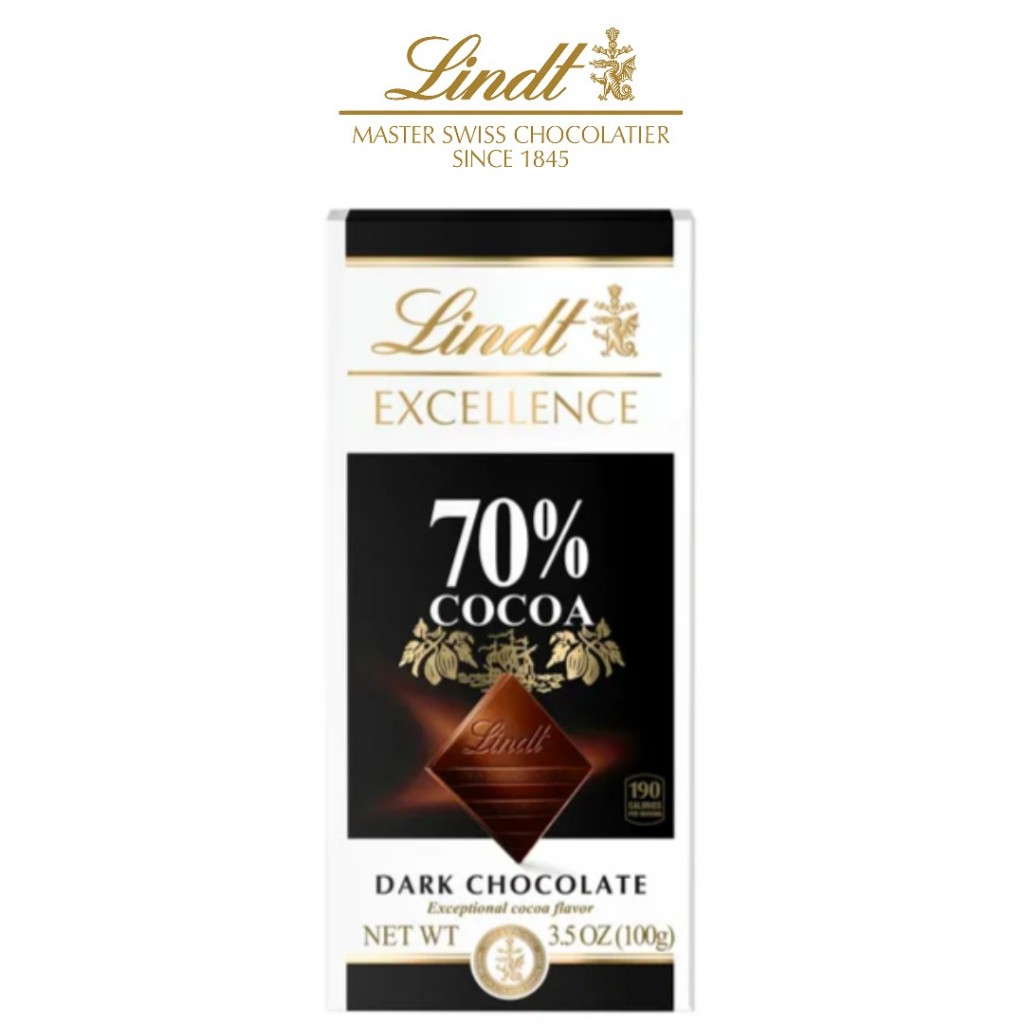 

LINDT EXELLENCE DARK COCOA 70% 100gr Chocolate Original Cokelat