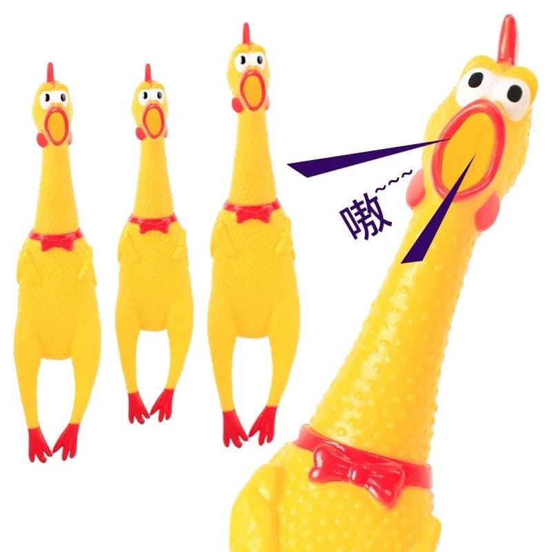 Mainan Ayam Pencet Teriak Ayam Bunyi - Shrilling Screaming Chicken Ayam Teriak