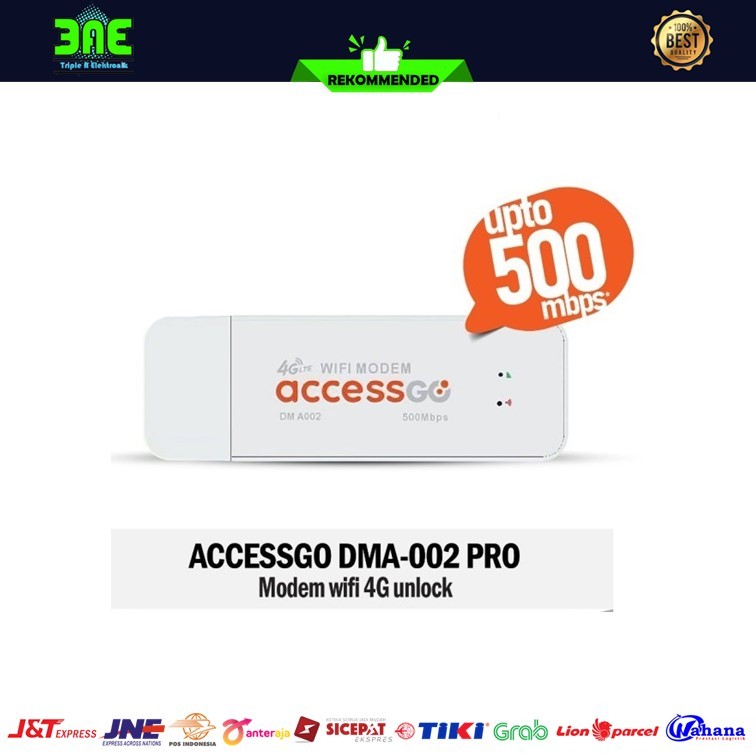Access Go DM-A002 500mbps Modem USB 4G LTE Wifi 3in1 Unlock SIM All Operator Support Smartfren