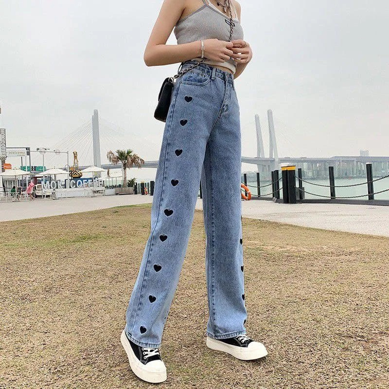 Thrift Celana Jeans Love Boyfriend Pull & Bear Jeans Korea Jeans Celana Jeans Impor HW