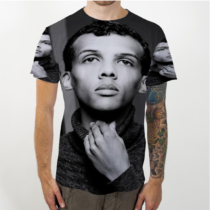 Kaos Stromae Tous Les Memes Tshirt Fullprint Bahan Polyester Jersey