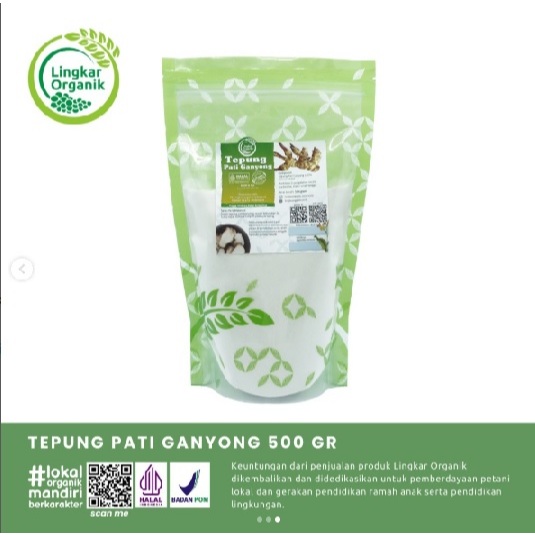 

Lingkar Organik Tepung Pati Ganyong 500gr