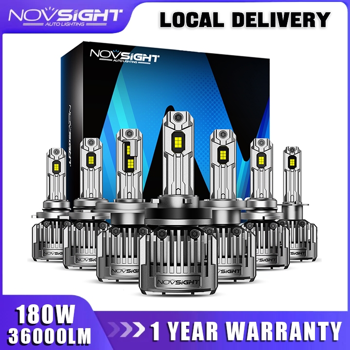 NOVSIGHT LAMPU LED MOBIL N90 SUPER TERANG H4 H11 H16 H1 H7 H8 H9 130 WATT 36000LM