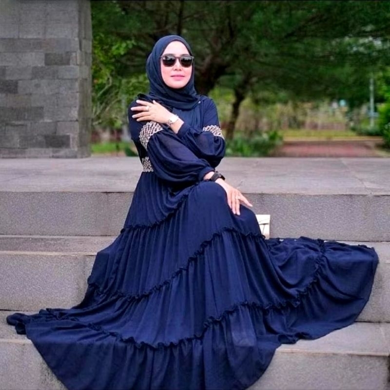 PREMIUM  GAMIS PEREMPUAN RAYON CRINKLE AIRFLOW DEWASA & ANAK 0-17 TAHUN RAGAM WARNA DRESS COUPLE/MAN