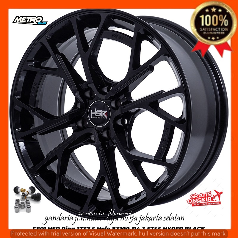 velg pelek racing r17 ring 17 untuk mobil vios city raize freed jazz sigra livina sirion dll