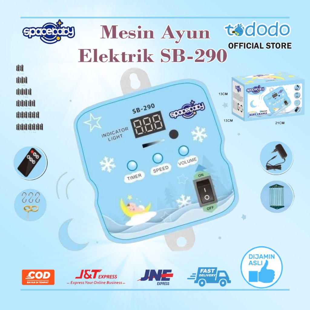Mesin Ayun Ayunan Bayi Elektrik Spacebaby  SB-290