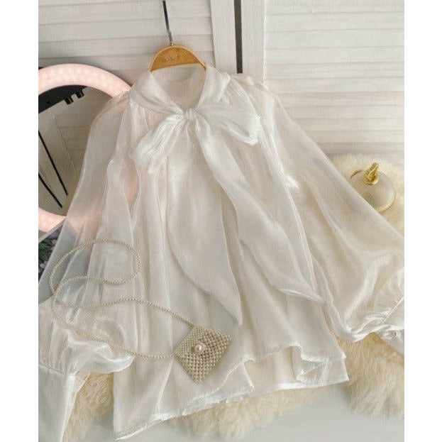 Blouse Wanita Bow Atasan Ceruty Jumbo size XL-6XL BY BIGE