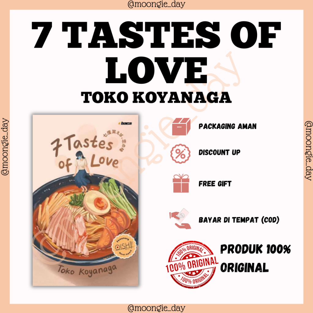 NOVEL 7 TASTES OF LOVE BY TOKO KOYANAGA (BARU/ORI)