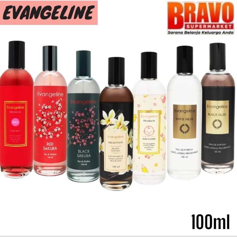 Parfum Evangeline // Black Vanilla // Bakkarat//Baby Powder //Red Sakura //Black Sakura //White Musk