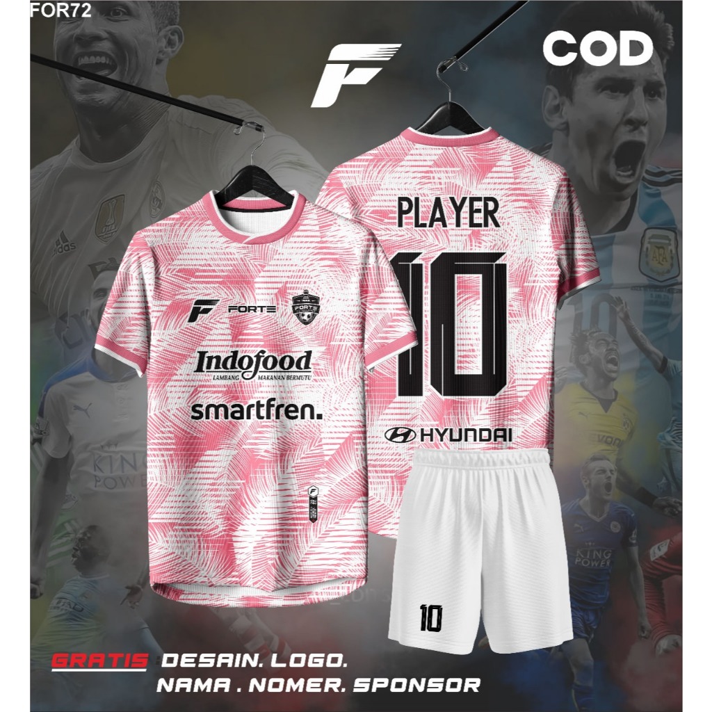 JERSEY FUTSAL PINK CUSTOM NAMA DAN NOMER PUNGGUNG FULLPRINTING KEKINIAN KEREN MURAH COD