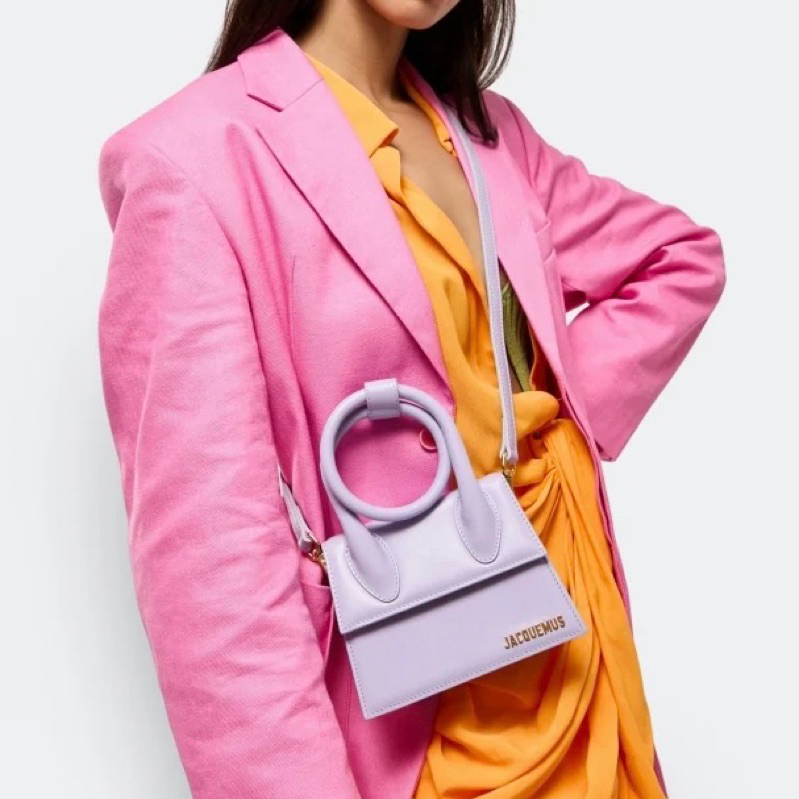 Original Jacquemus Le Chiquito Noeud The Knot Coiled Handbag / Top Handle Crossbody Bag