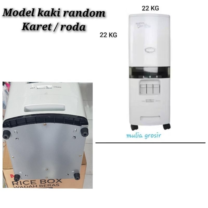 Rice Box Maspion MRD 22kg, 28kg, 38kg dan 60kg