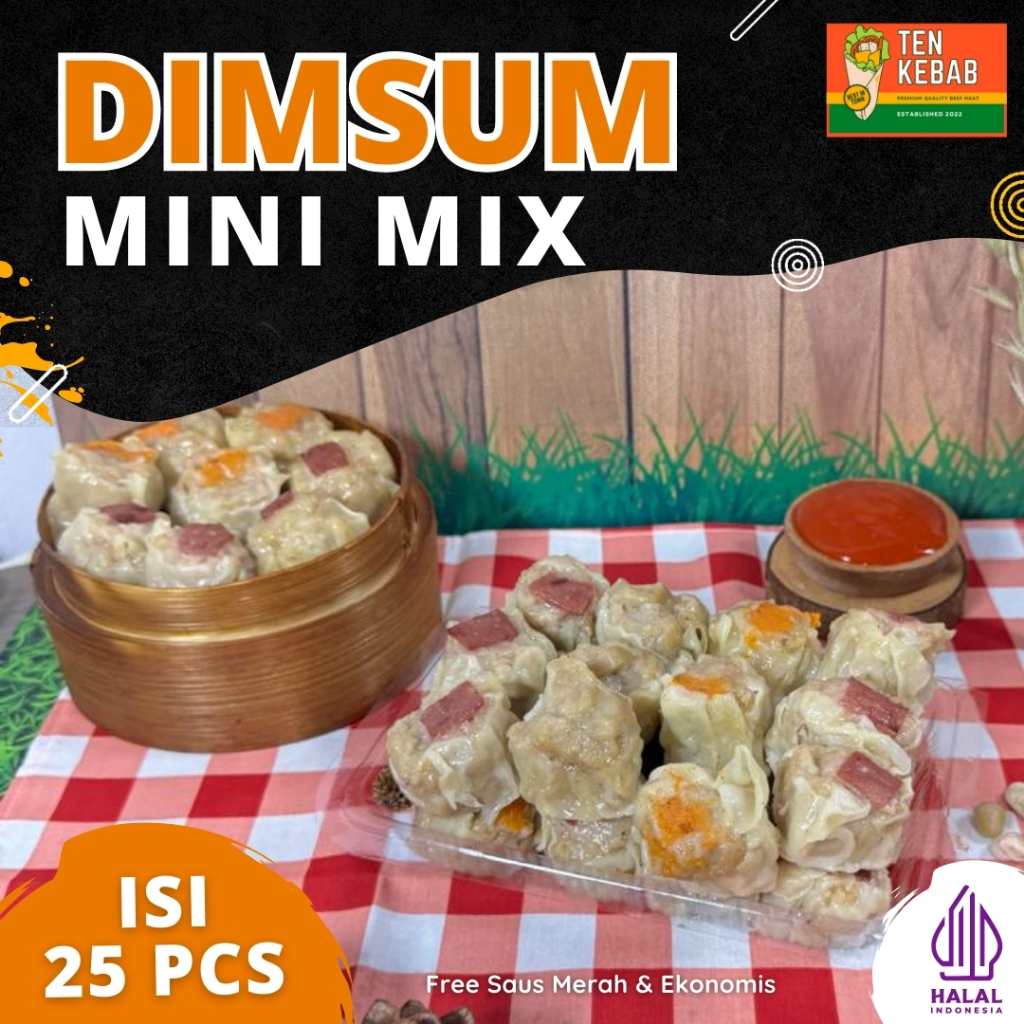 

Dimsum Ten Siomay Ayam Seribuan Frozen 25 pcs Free Saus Merah