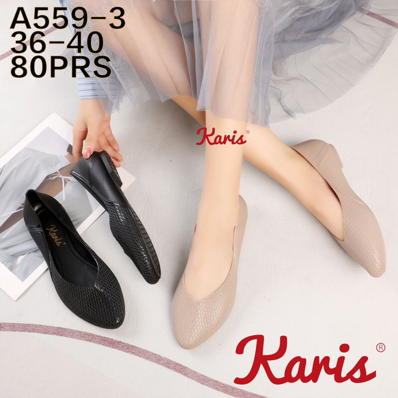 Sepatu Jelly Wanita Flat Karis A559-3