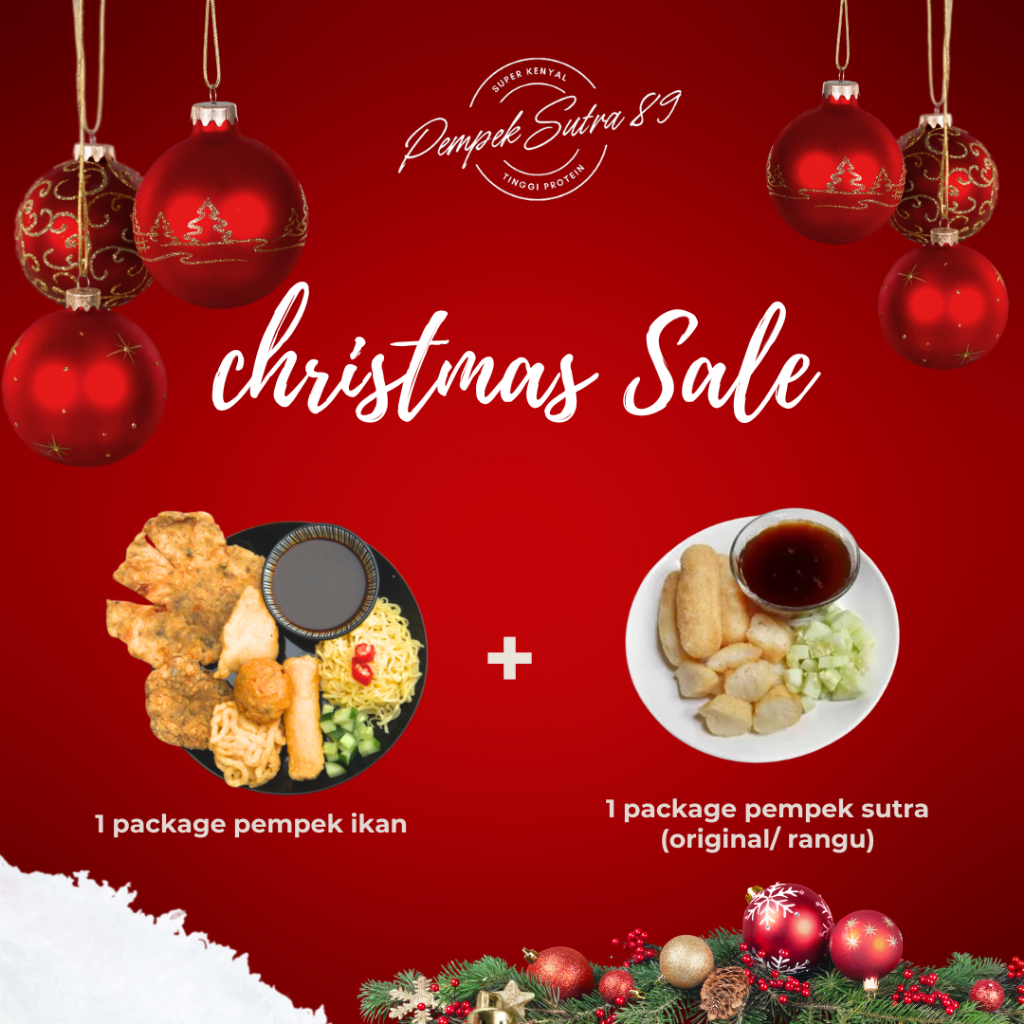 

[Christmas Sale] 6PCS PEMPEK IKAN + 6PCS PEMPEK SUTRA