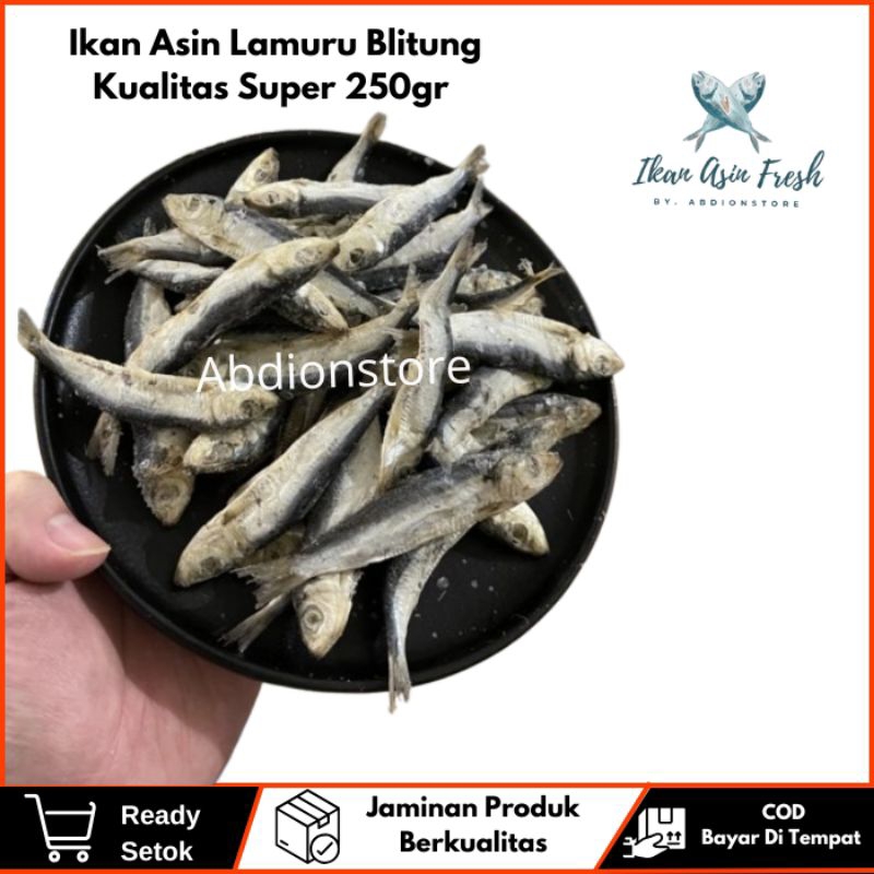 

Murah Ikan Asin Anak Lamuru Belitung / Japuh / Keriting Fresh 250gr Enak Terjangkau