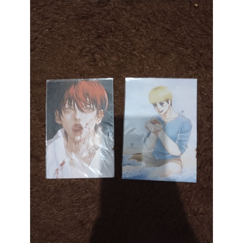

(ganti jne) preloved postcard anime preloved haikyuu sk8 aot