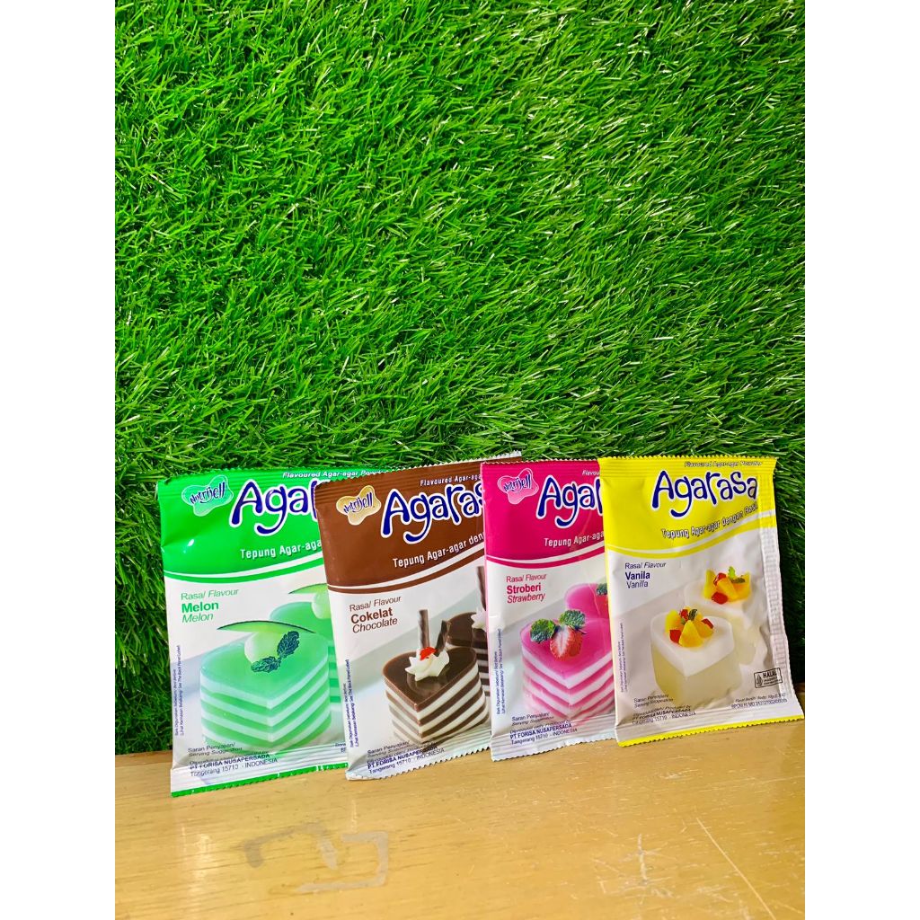 

Nutrijell Agarasa Strawberry 10gr /Vanilla 10gr /Melon 10gr /Chocolate 22gr