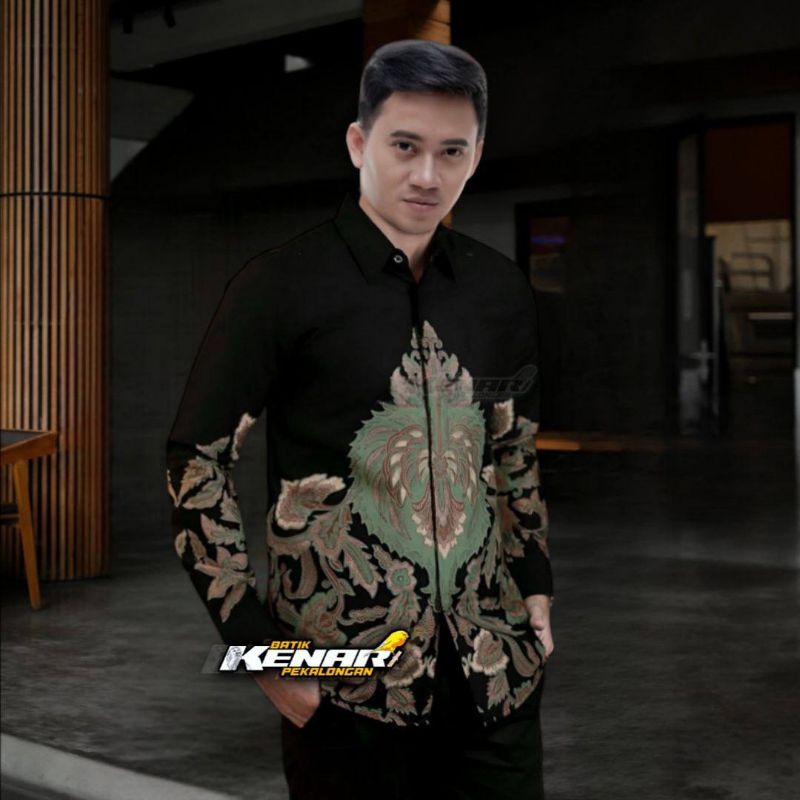 MODEREN BATIK  PRIA LENGAN PANJANG KEREN PRIA