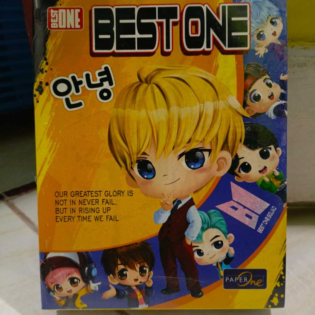 

38 Lembar-Buku Tulis BEST ONE/Buku Tulis Karakter/Buku Agenda/Buku Catatan/Buku Sekolah