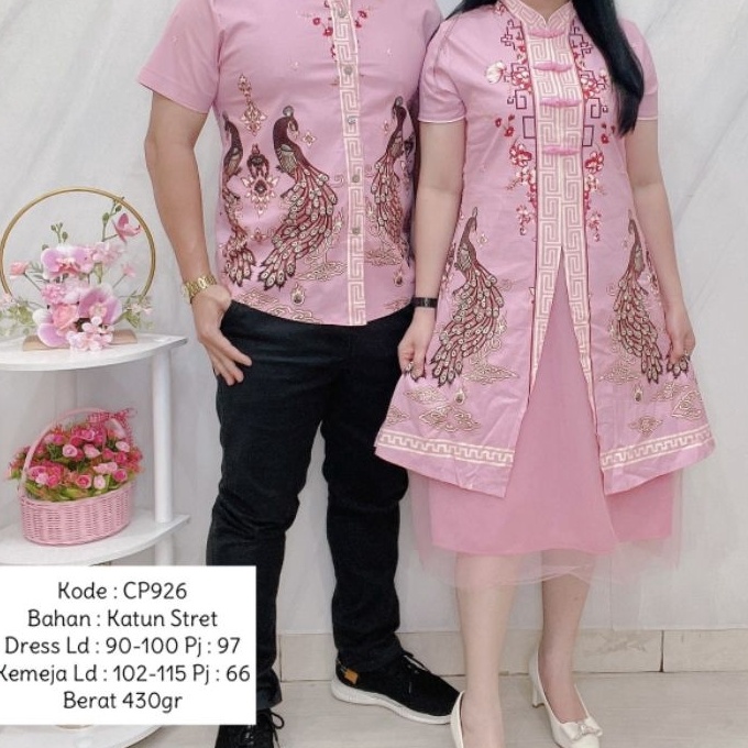 KI3 Baju Couple  Batik Couple  Baju Couple Imlek Katun Stretch