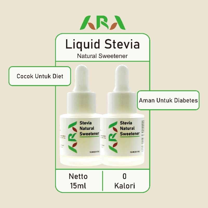 

Pemanis Ara Stevia Natural Sweetener tanpa kalori - pemanis pengganti gula rendah kalori untuk diet dan gaya hidup sehat | pemanis alami alternatif bebas gula 0 kalori