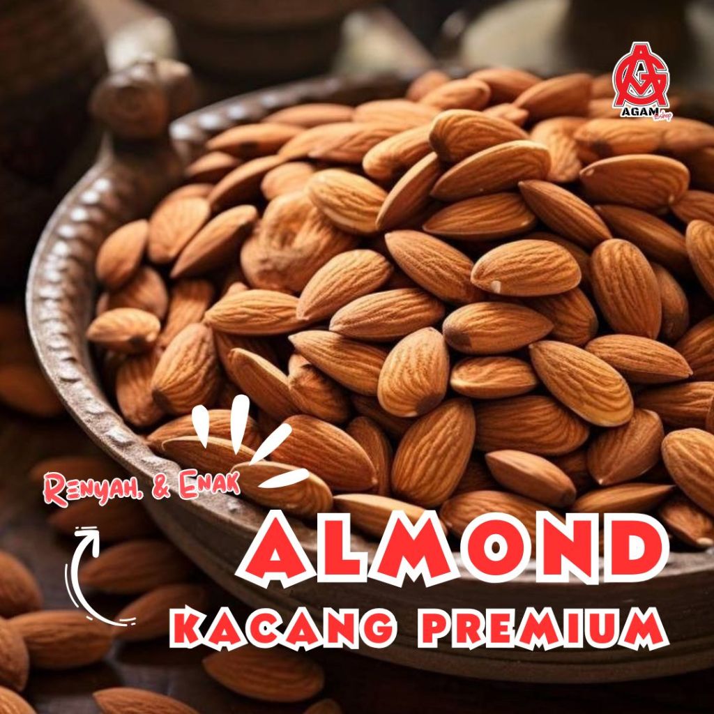 

Almond Renyah & Enak Premium Kacang [500 Gram]