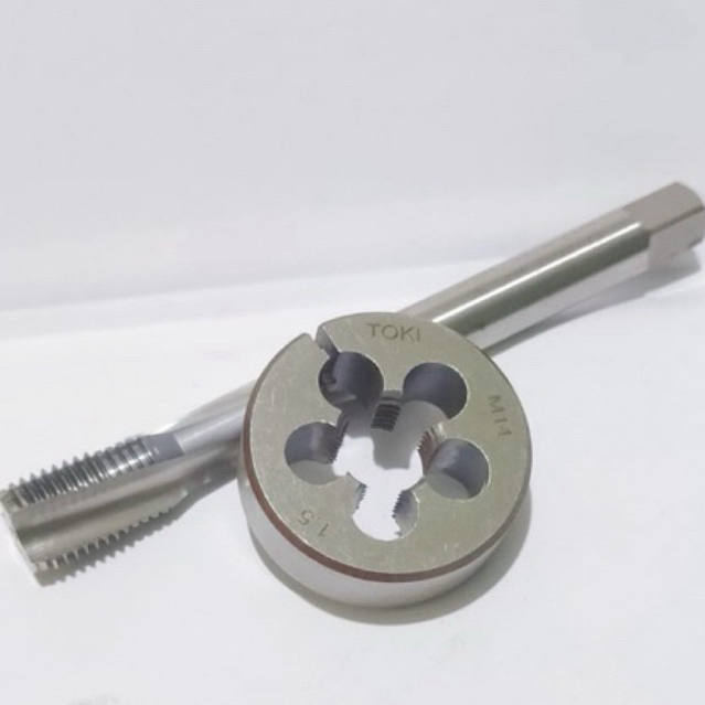 Paket Tap M14×1.5 SET Mata Senai Toki M14x1.5 Ukuran Baut 19 . Tap Senay M14x1.5 Baut 19 Ukuran Luba