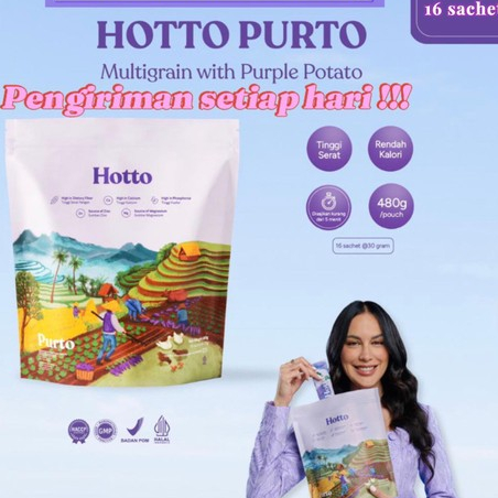 

Hotto Purto - 1 Pouch (16 Sachet) Superfood Multigrain Untuk Gaya Hidup Sehat BPOM HALAL ORIGINAL