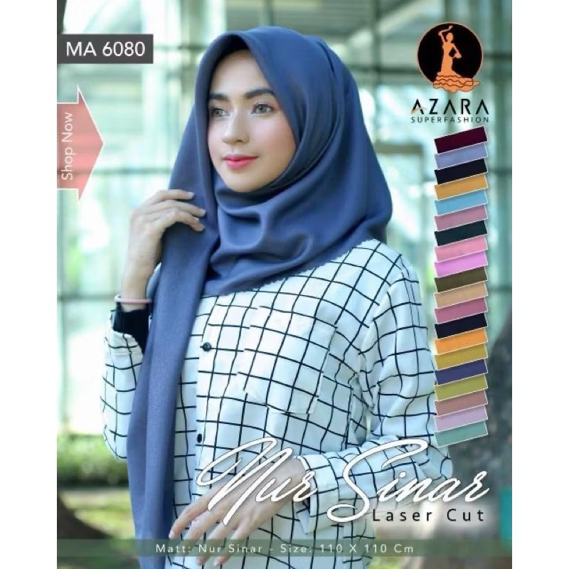 HIJAB SINAR GLAMOUR BY AZARA | JILBAB GLAMOUR AZARA