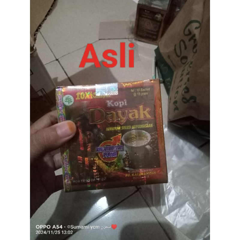 

kopi dayak 1sachet 12ribu 1box 100ribu