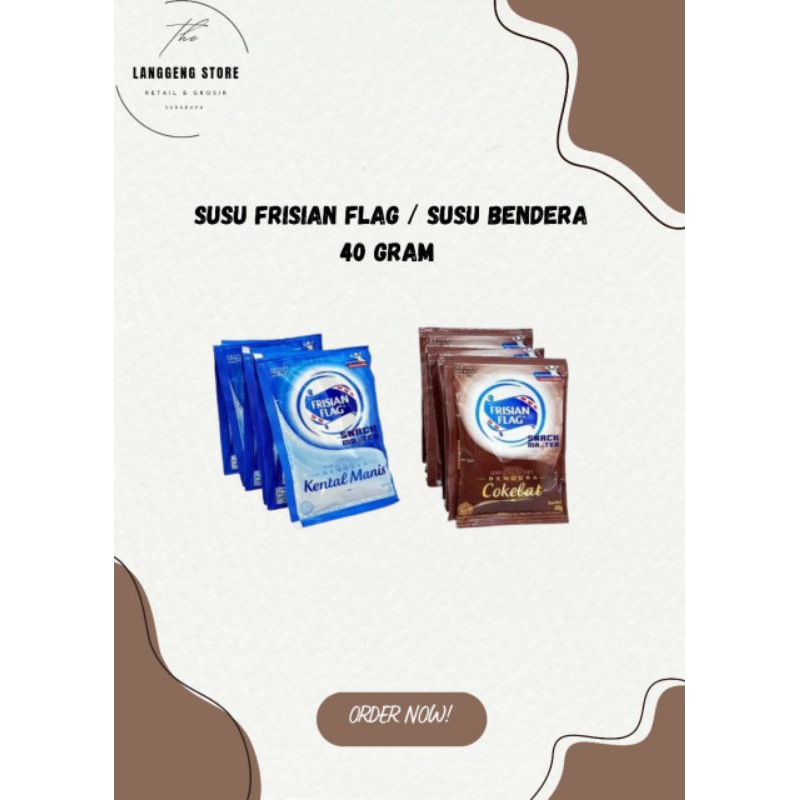

susu frisian flag 40 gram susu bendera sachet 40 gram susu kental manis 40 gram isi 6