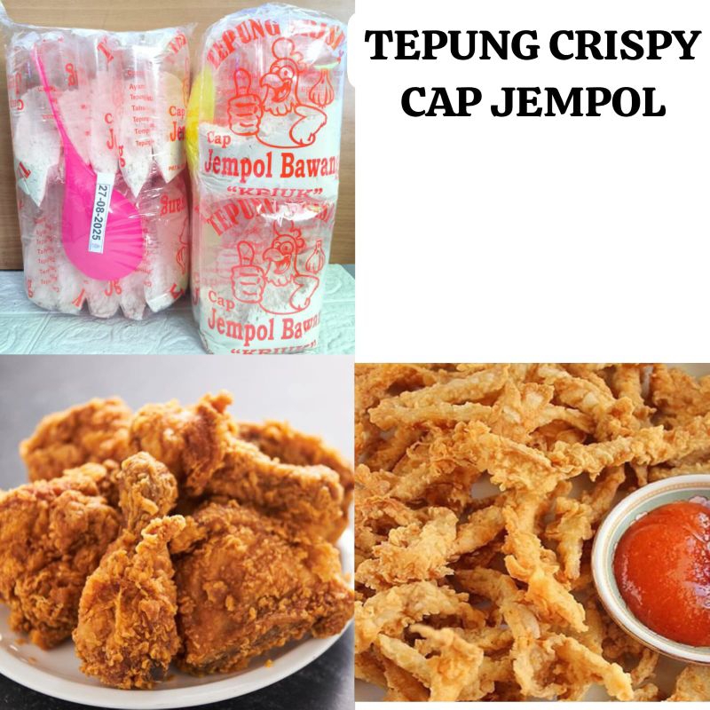 

tepung crispy cap jempol isi 10 free centong