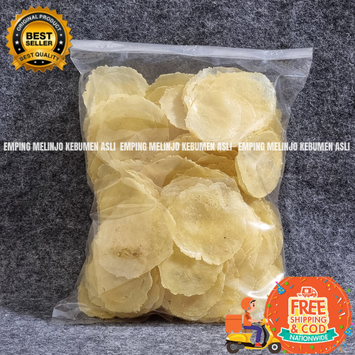 

250gram Emping Melinjo Mentah Asli 100% (Grade A) Khas Kebumen Ambal