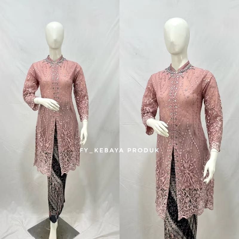 Kebaya tunik sanghai tille Payet/kebaya sanghai tunik/kebaya tile Payet/kebaya sanghai Payet/kebaya 
