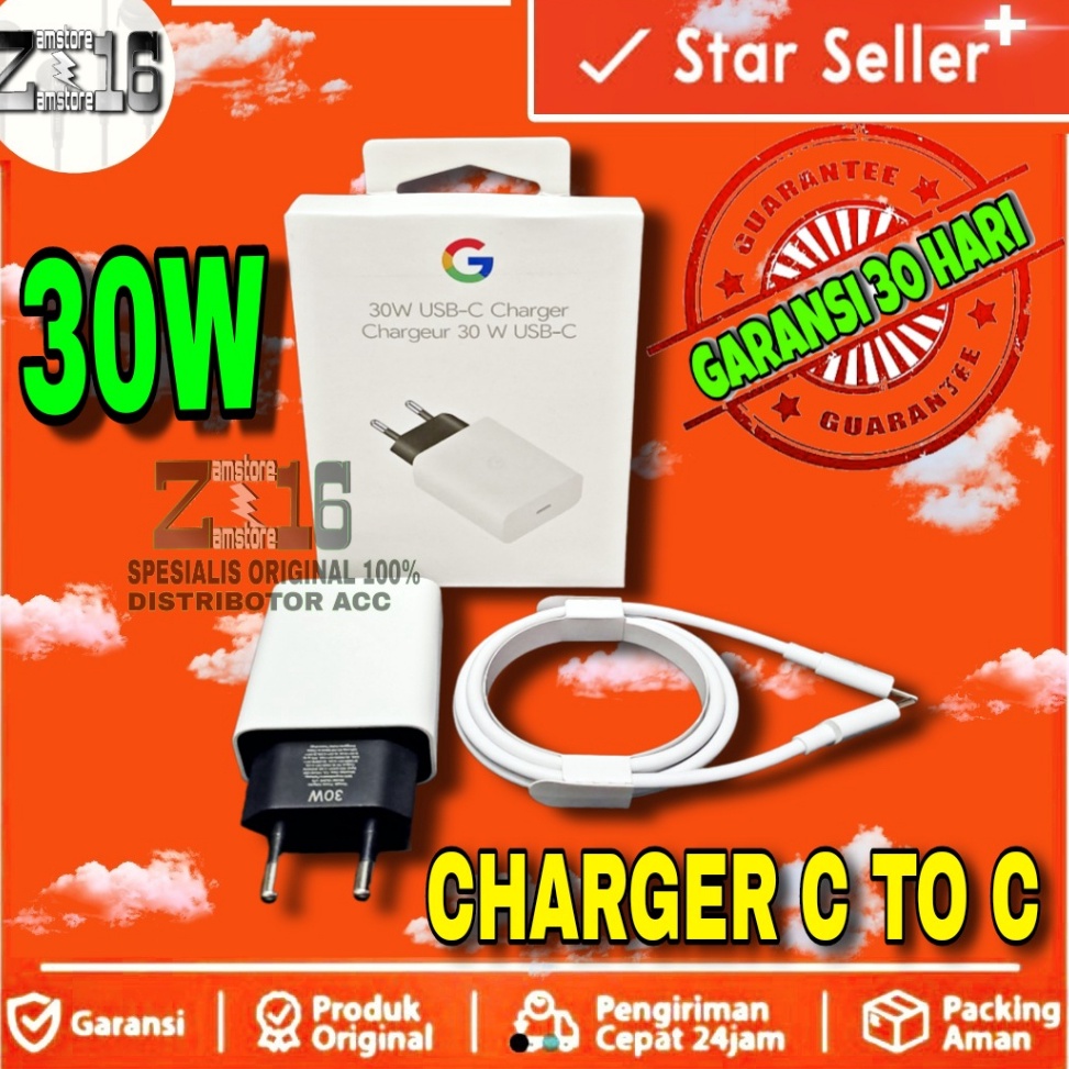 Kirim Terpercaya Charger Gogle Pixel Type C TO C 3W Fast Chraging 3Watt pixel 6a  pixel 6 Pro  pixel