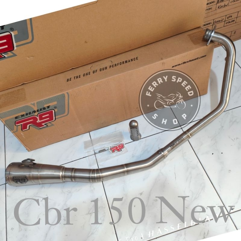 Knalpot R9 gp series ss R15 new v3 v4 Mt15 Xsr 155 , R15 old v2 v1 Xabre , Cbr 150r new , Cb 150r ne